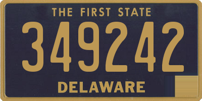 DE license plate 349242