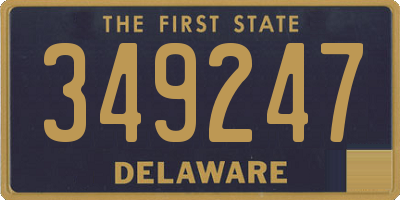DE license plate 349247