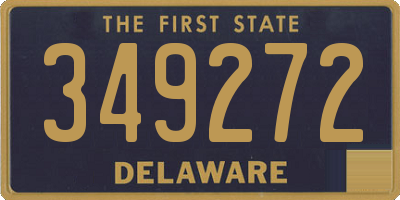 DE license plate 349272