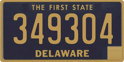 DE license plate 349304