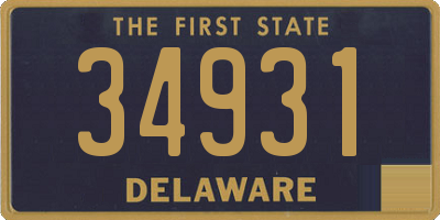 DE license plate 34931