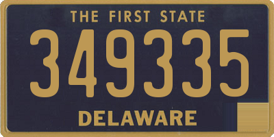 DE license plate 349335