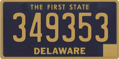 DE license plate 349353