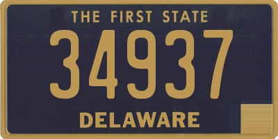 DE license plate 34937