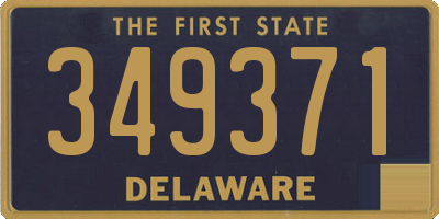 DE license plate 349371