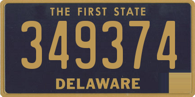 DE license plate 349374