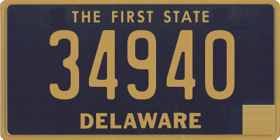 DE license plate 34940