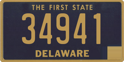 DE license plate 34941