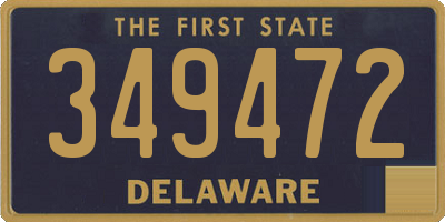 DE license plate 349472