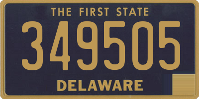 DE license plate 349505