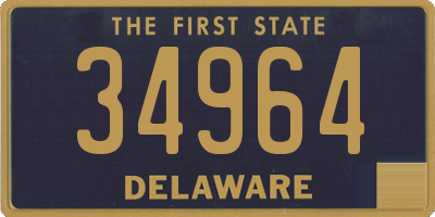 DE license plate 34964