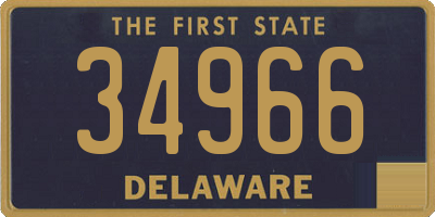 DE license plate 34966