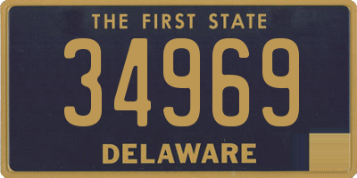 DE license plate 34969