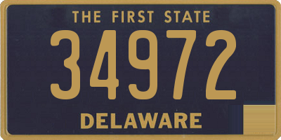 DE license plate 34972