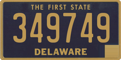 DE license plate 349749