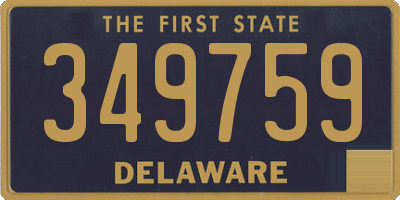 DE license plate 349759