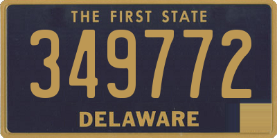 DE license plate 349772