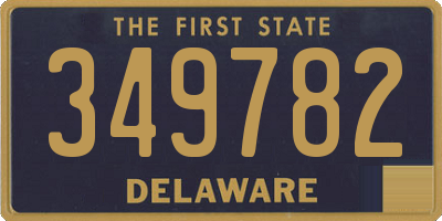 DE license plate 349782