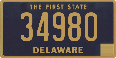 DE license plate 34980