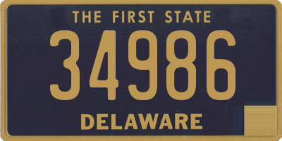 DE license plate 34986