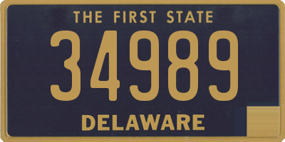 DE license plate 34989