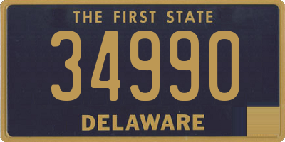 DE license plate 34990