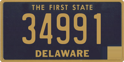 DE license plate 34991