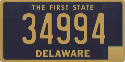 DE license plate 34994