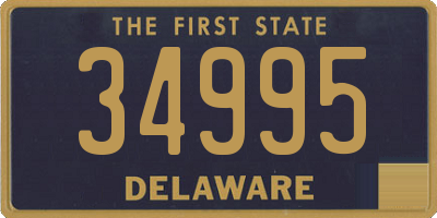 DE license plate 34995