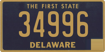 DE license plate 34996