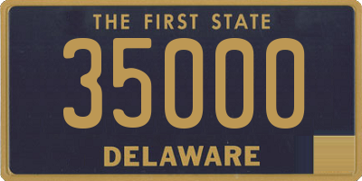 DE license plate 35000