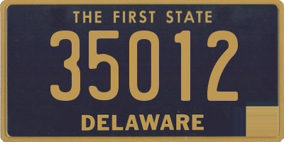 DE license plate 35012