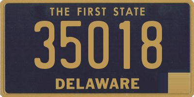 DE license plate 35018