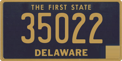 DE license plate 35022