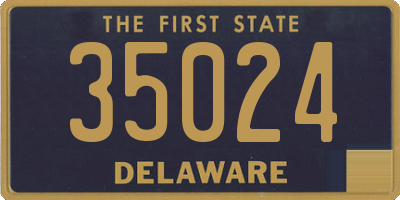 DE license plate 35024