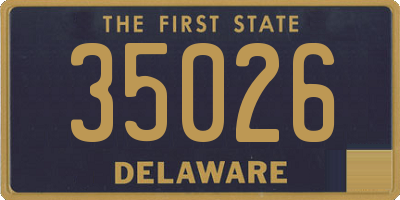 DE license plate 35026