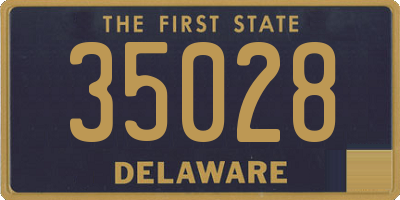 DE license plate 35028