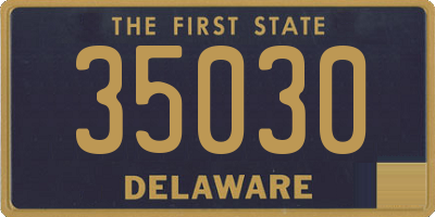 DE license plate 35030