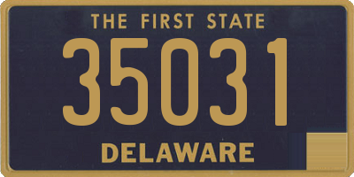 DE license plate 35031