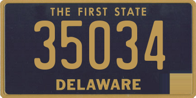 DE license plate 35034