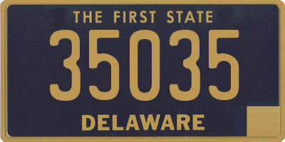 DE license plate 35035