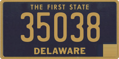 DE license plate 35038