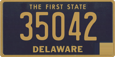 DE license plate 35042