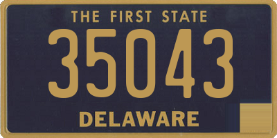 DE license plate 35043