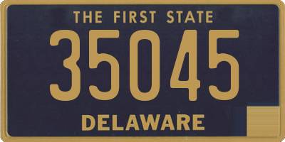 DE license plate 35045