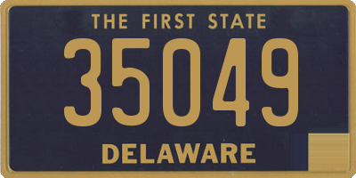 DE license plate 35049