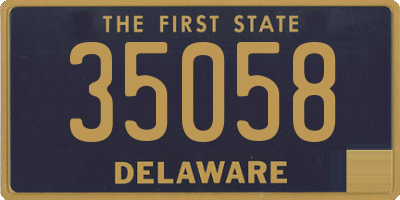 DE license plate 35058