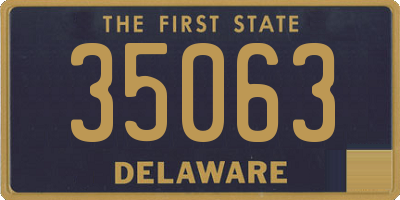 DE license plate 35063