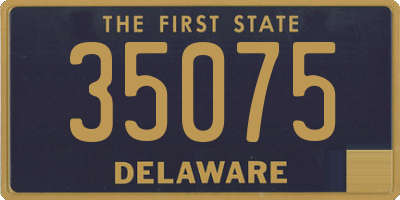 DE license plate 35075