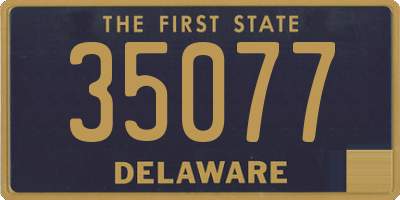 DE license plate 35077